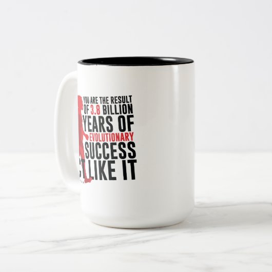 Tasse 2 Couleurs Succès évolutionnaire (Devant gauche)