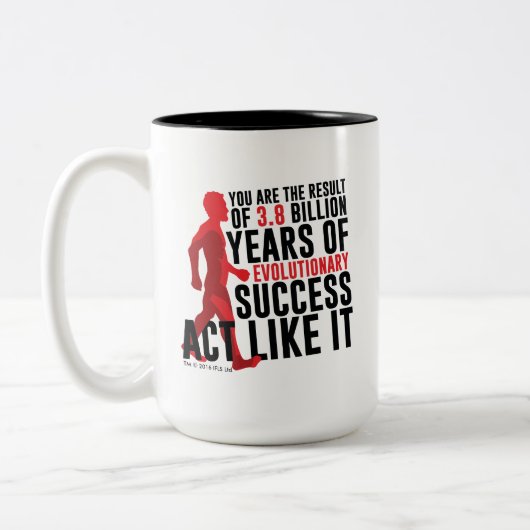 Tasse 2 Couleurs Succès évolutionnaire (Gauche)