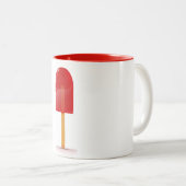 Tasse 2 Couleurs Sucette Glacée Rouge (Devant droit)