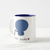 Tasse 2 Couleurs sucksshirtsmall, (Devant gauche)