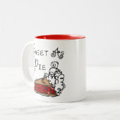 Tasse 2 Couleurs Sucre comme tarte (Devant gauche)