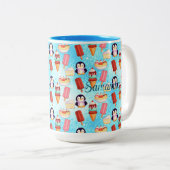 Tasse 2 Couleurs Sucres de crème glacée de pingouin (Devant droit)