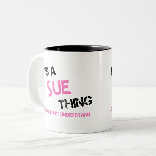 Tasse 2 Couleurs Sue ce que tu ne comprendrais pas (Devant gauche)