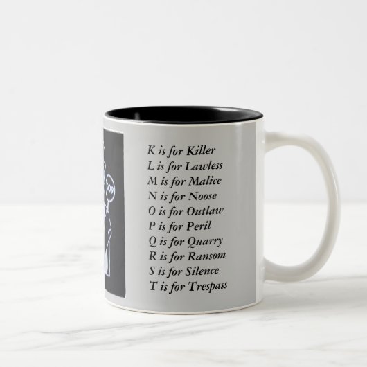 Tasse 2 Couleurs Sue_Grafton_Black, (Droit)