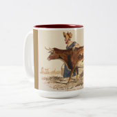 Tasse 2 Couleurs « Suffolk Lady & Vache Red Poll » (Devant gauche)