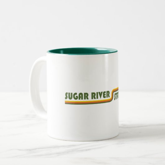 Tasse 2 Couleurs Sugar River State Trail Wisconsin (Devant gauche)