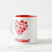 Tasse 2 Couleurs Suisse (Devant gauche)