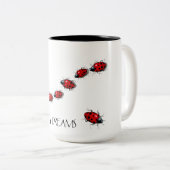 Tasse 2 Couleurs Suivez vos rêves : Coccinelles, coccinelles : Art (Devant droit)