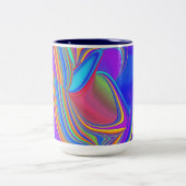Tasse 2 Couleurs Summerfeel, Rainbowart 3D Abstrait (Centre)