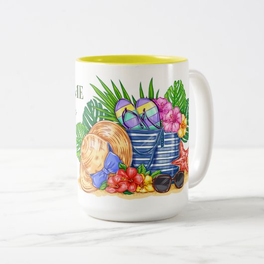 Tasse 2 Couleurs Summertime (Devant droit)