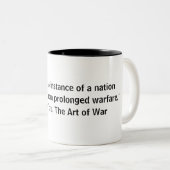 Tasse 2 Couleurs Sun Tzu Art of War (Devant droit)