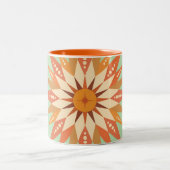 Tasse 2 Couleurs Sunburst Boho (Centre)