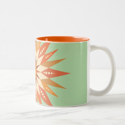 Tasse 2 Couleurs Sunburst Boho (Droit)