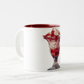 Tasse 2 Couleurs Sundae aux fraises (Devant gauche)