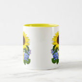 Tasse 2 Couleurs Sunflower et Blue Hydrangea (Centre)
