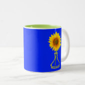 Tasse 2 Couleurs Sunflower Power Sunflower et Vase (Devant droit)