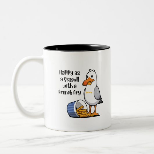 Tasse 2 Couleurs Sunny the Seagull avec frites (Gauche)