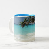 Tasse 2 Couleurs Sunny Tropical Beach Ocean Paradise (Devant gauche)