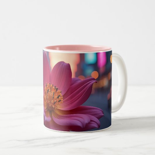 Tasse 2 Couleurs Sunrise Bloom (Devant droit)