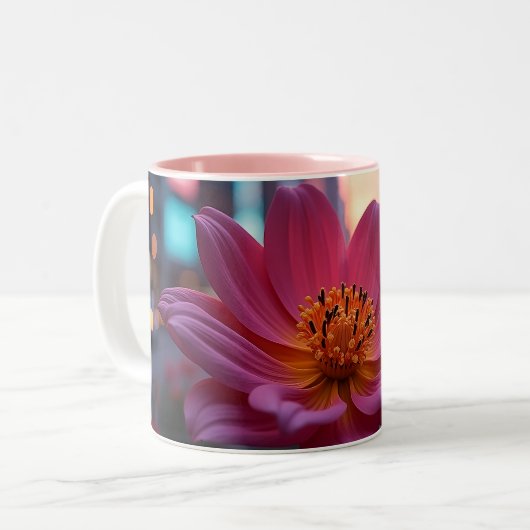 Tasse 2 Couleurs Sunrise Bloom (Devant gauche)