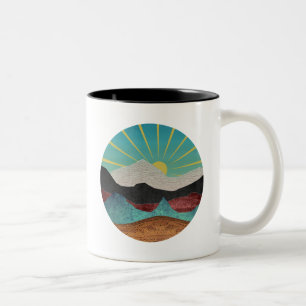 Tasse 2 Couleurs Sunrise Imaginaire de montagne