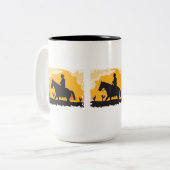 Tasse 2 Couleurs Sunset Cowboy (Devant gauche)