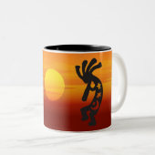 Tasse 2 Couleurs Sunset Kokopelli (Devant droit)