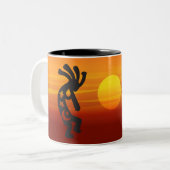 Tasse 2 Couleurs Sunset Kokopelli (Devant gauche)