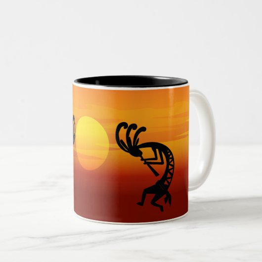Tasse 2 Couleurs Sunset Kokopelli (Devant droit)