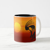 Tasse 2 Couleurs Sunset Kokopelli (Devant droit)