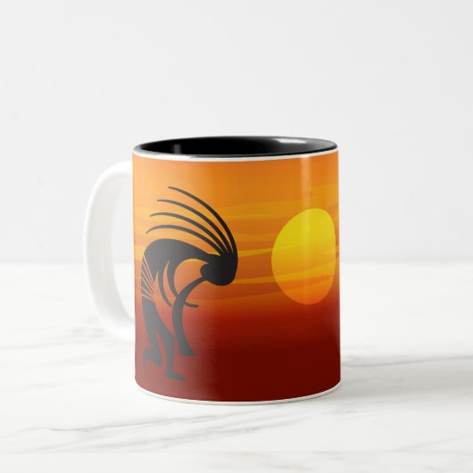 Tasse 2 Couleurs Sunset Kokopelli (Devant gauche)