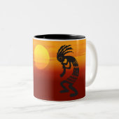 Tasse 2 Couleurs Sunset Kokopelli (Devant droit)