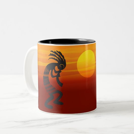 Tasse 2 Couleurs Sunset Kokopelli (Devant gauche)