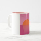 Tasse 2 Couleurs Sunset rétro (Devant gauche)