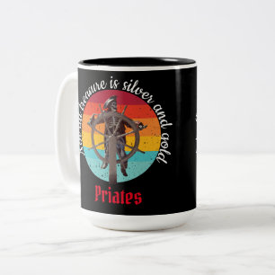 Tasse 2 Couleurs Sunset Skeleton Pirate Party