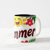 Tasse 2 Couleurs Sunshine and Palm Trees Cup (Devant droit)