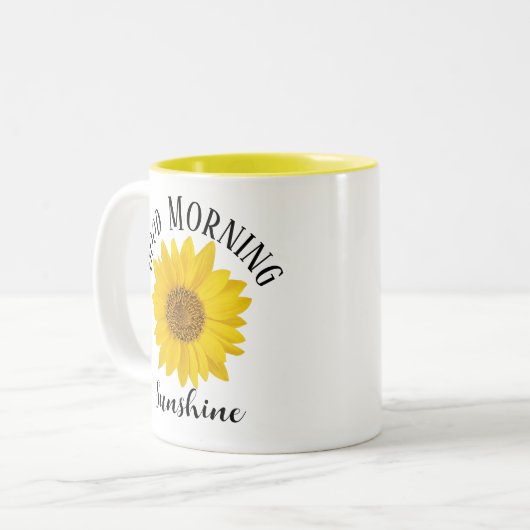 Tasse 2 Couleurs Sunshine du bon matin (Devant gauche)
