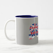 Tasse 2 Couleurs SUP Drapeau Hawaï Rétro (Gauche)