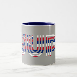 Tasse 2 Couleurs SUP Drapeau Hawaï Rétro