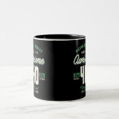 Tasse 2 Couleurs Super 40 ans (Centre)