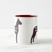 Tasse 2 Couleurs Super Dane BFF (Centre)
