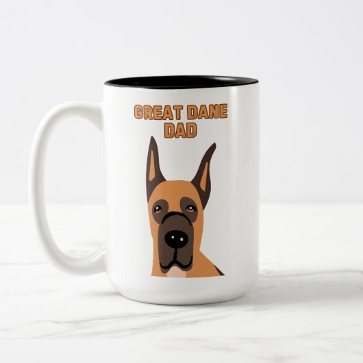 Tasse 2 Couleurs Super Dane PapaT-Shirt (Gauche)