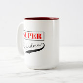 Tasse 2 Couleurs Super grand-mère (Devant gauche)