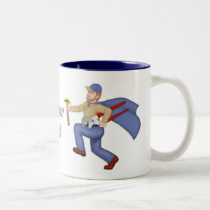 Tasse 2 Couleurs Super Hero Papa