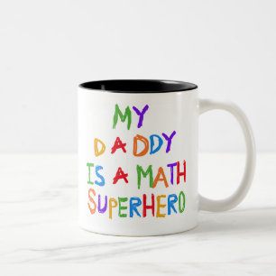Tasse 2 Couleurs Super héros de maths
