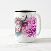 Tasse 2 Couleurs Super Highland Bloom (Devant droit)