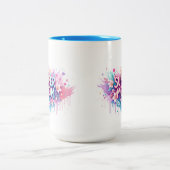 Tasse 2 Couleurs Super Maman (Centre)