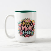 Tasse 2 Couleurs ** Super Maman (Gauche)
