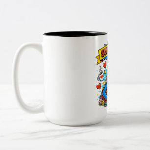 Tasse 2 Couleurs Super Maman : L'héroïne florale