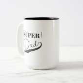 Tasse 2 Couleurs Super papa (Devant gauche)